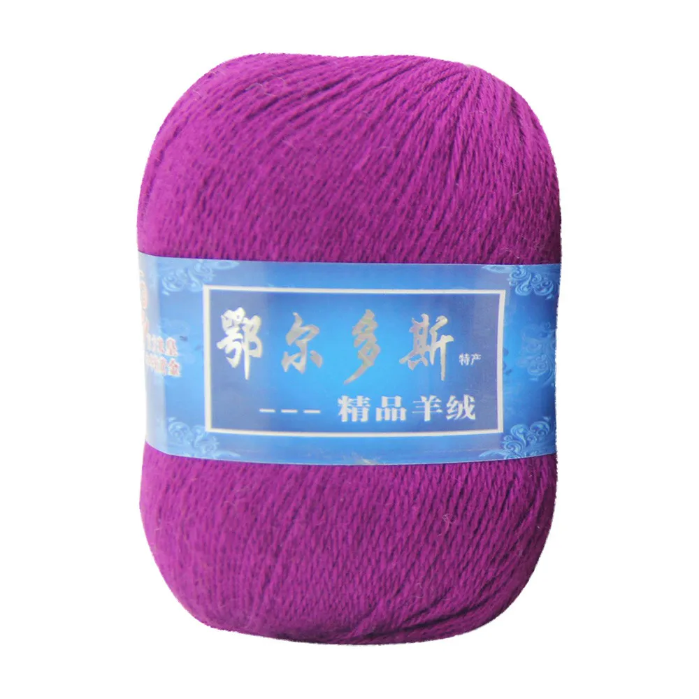 1pc Soft Cashmere Yarn Hand Mongolian Woolen DIY Weave Thread Cotton Yarn Fiber Yarn Hand Wool Crochet for DIY Sweater Scarf Hat - Цвет: D