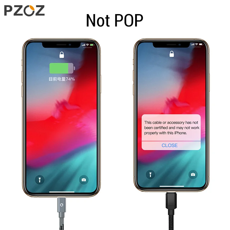 PZOZ Usb Cable For iphone cable 14 13 12 11 pro max Xs Xr X SE 8 7 6s plus  ipad air mini fast charging cable For iphone charger