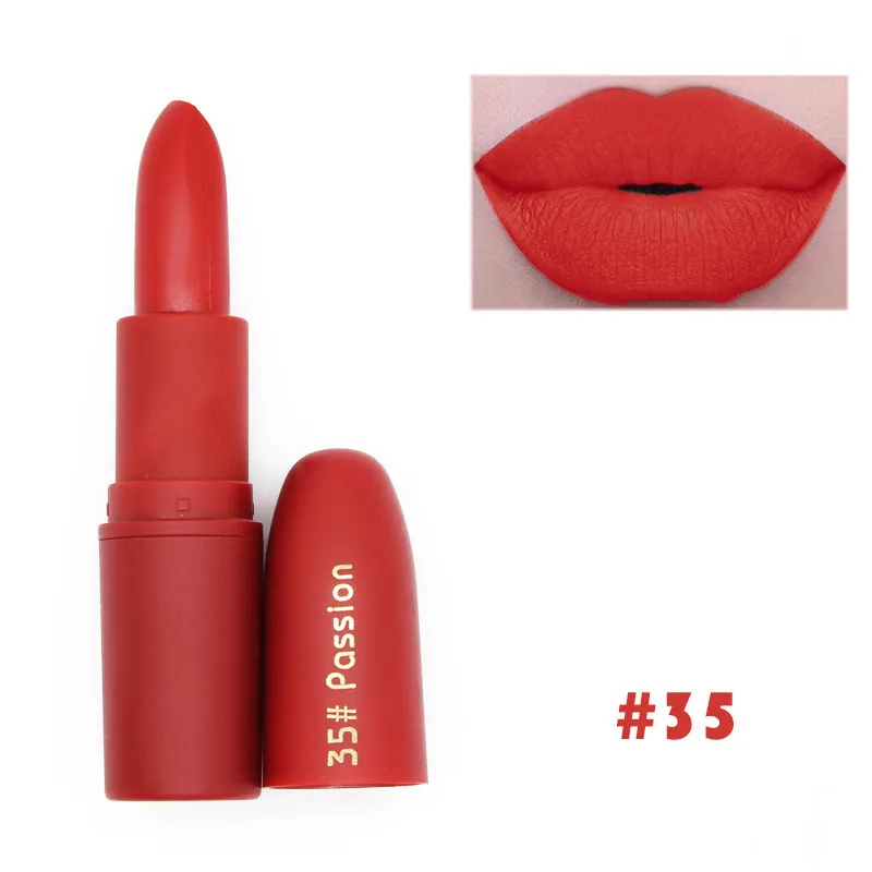 7 Colors Bullet Lipstick Matte Lip Gloss Non-stick Cup Lipstick Waterproof Long-lasting Moisturizing Lip Portable Smooth Soft - Color: 04