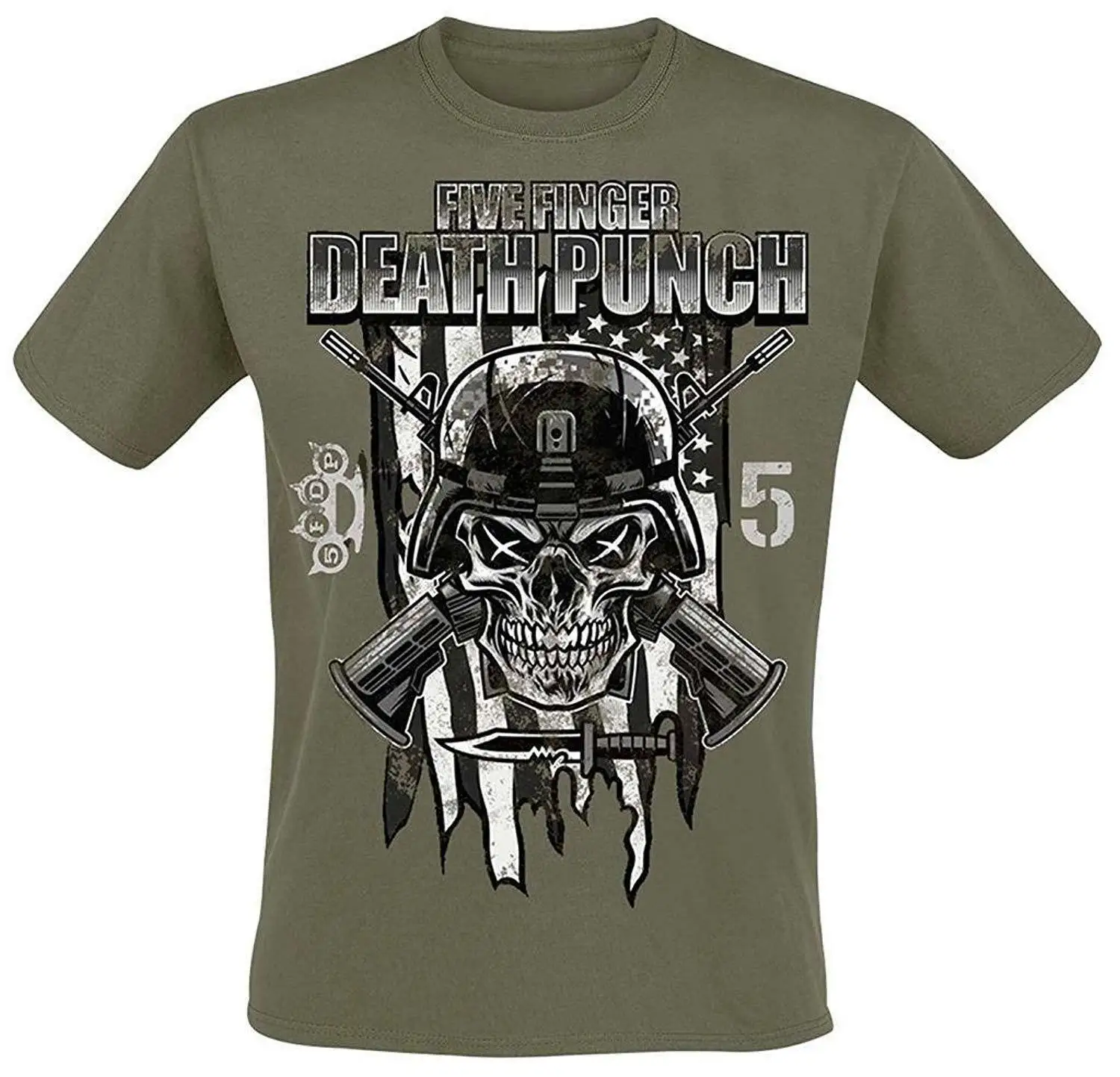 

Authentic FIVE FINGER DEATH PUNCH Infantry Special Forces T-Shirt S-2XL NEW