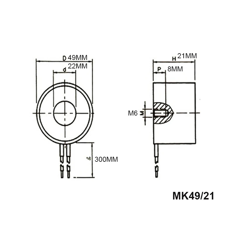 Mk49/21 Холдинг миниатюрный Электромагнит катушки надежный Электрический подъемный промышленный Электрический подъемный магнит отключение питания Degauss