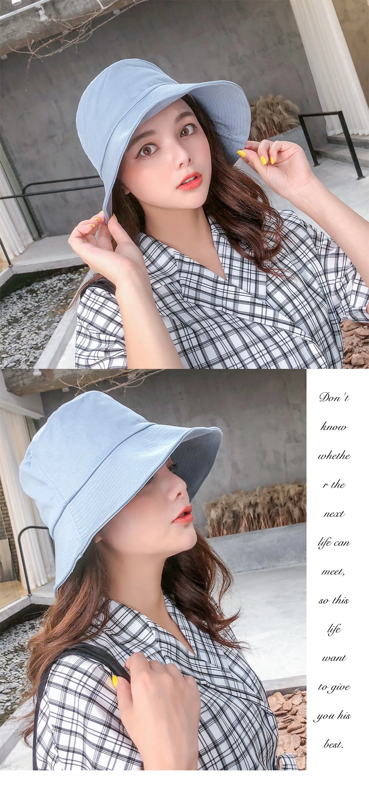 Kristian Kerr японская Рыбацкая шляпа женская летняя корейская мода сплошной цвет складываемая шляпа Плавательная шапочка шляпа от солнца