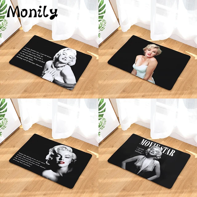 Monily Entrance Waterproof Door Mat Marilyn Monroe Kitchen Rugs Monily Entrance Waterproof Door Mat Marilyn Monroe Kitchen Rugs Hallway Bedroom Carpets Decorative Stair Mats Home