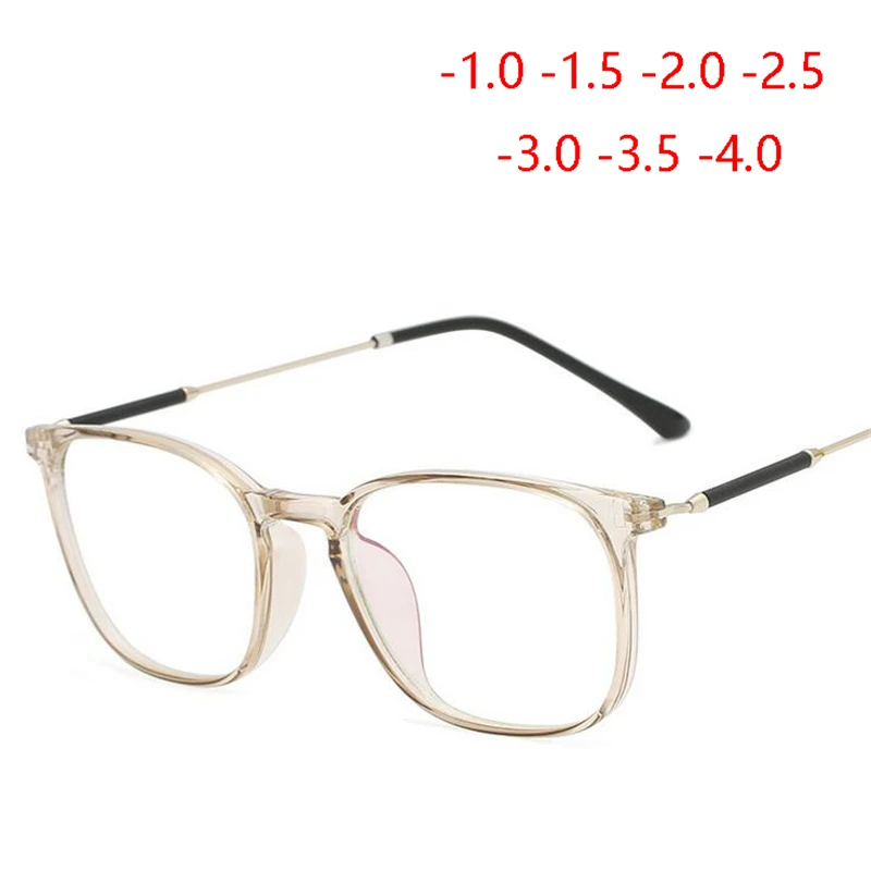 

2019 Women Men Plastic Titanium Myopia Glasses Clear Mirror 1.56 Aspherical Lens Prescription Eyeglasses okulary korekcyjne 0~-4