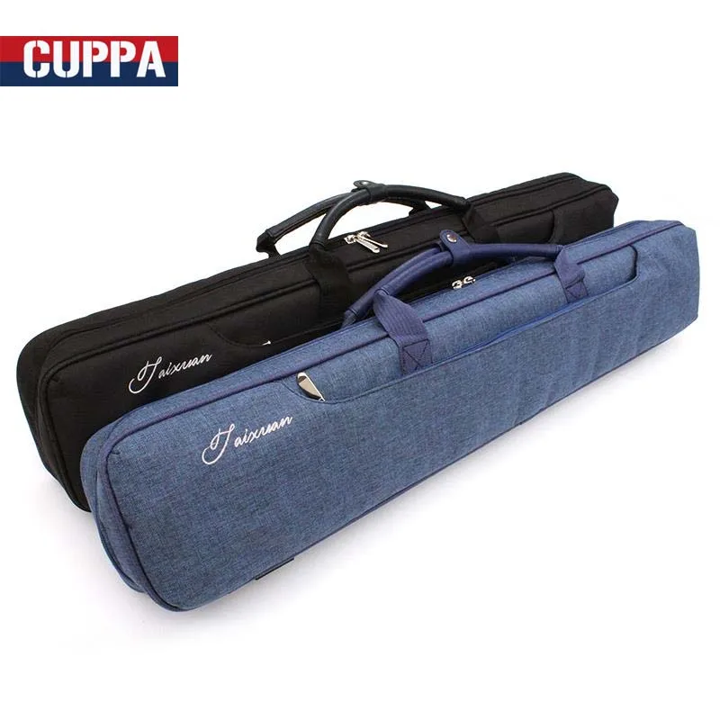 

CUPPA Soft 4 Shafts 3 Butts Canvas Pool Cues Case 3x4 Black Blue Colors China