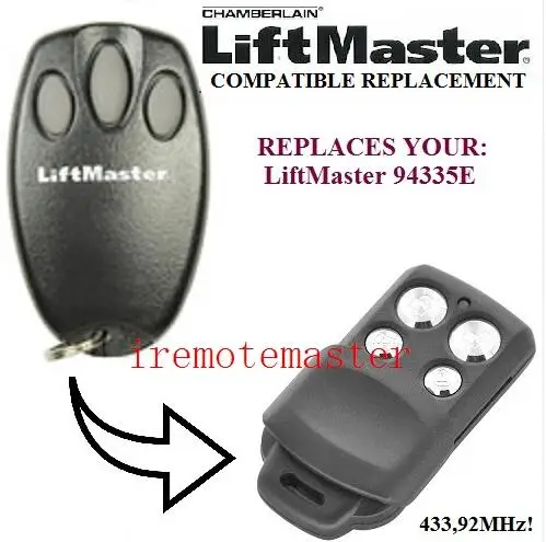 The replacement remote for Liftmaster 94335E garage door remote control DHL free shipping dhl free shipping chamberlain liftmaster 94335e 94330e 94334e 94333e replacement garage door remote control 433mhz