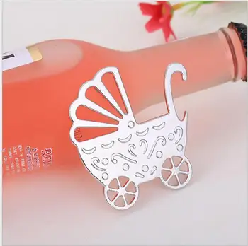 

50pcs/lot Wedding Souvenirs pram stroller Bottle opener Tags Wedding Favors and Gifts for Guest Party Festive Party Favors