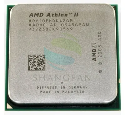 AMD أثلون X4 610E 2.4 GHz رباعية النواة معالج وحدة المعالجة المركزية AD610EHDK42GM 45 W المقبس AM3 938pin