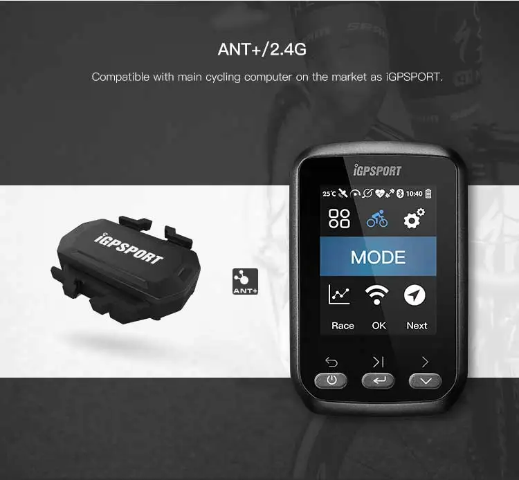 I gps порт ANT+ gps велосипедный компьютер IGS618E Bluetooth Спидометр беспроводной водонепроницаемый велосипедный цифровой секундомер велосипедные аксессуары