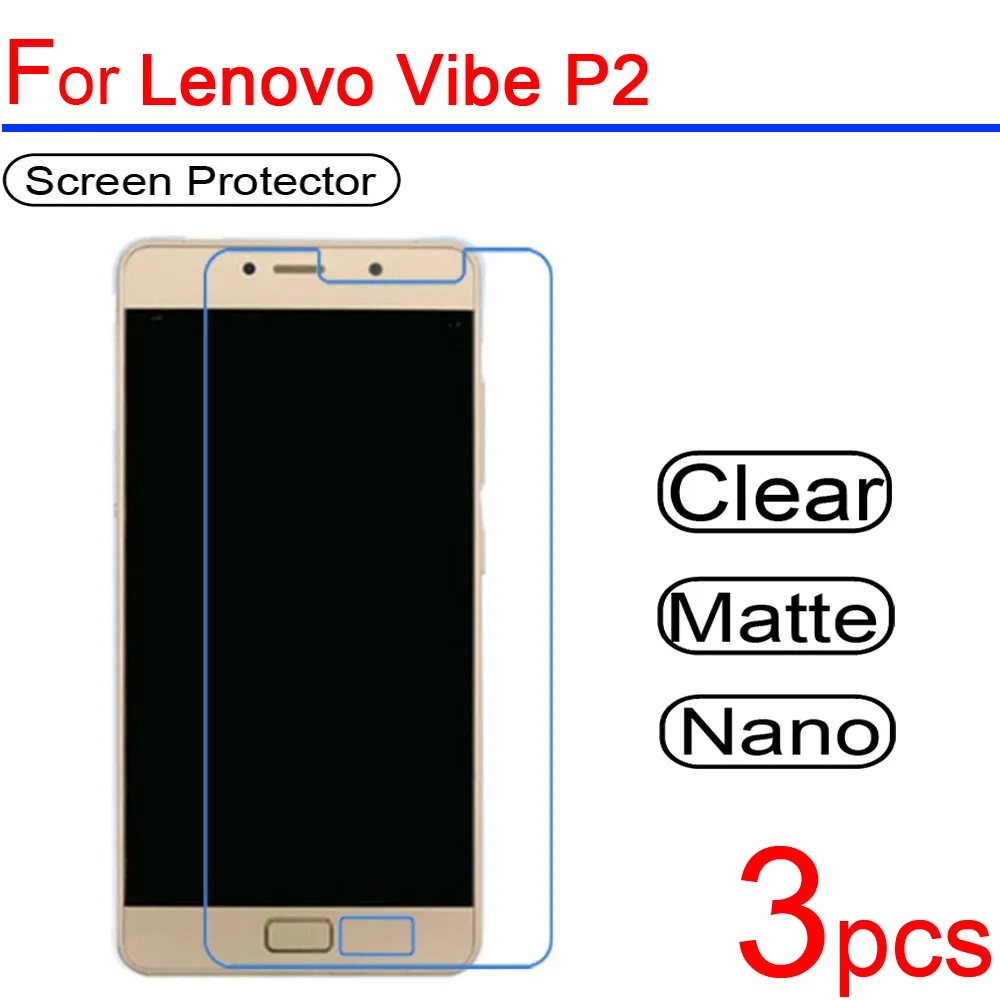 

3pcs Ultra Clear PET Soft for Lenovo Vibe P1 P2 LCD Screen Protector Guard Cover for Lenovo Vibe P1 P2 P1 m Protective Film