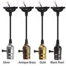 Ретро металлический подвесной держатель лампы E27 марочные шарики edison основания люстра на потолок Светодиодный декоративная подсветка для дома