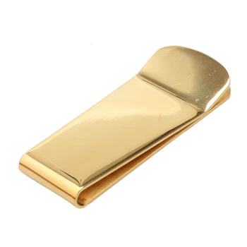 

5pcs/lot High Quality Simple Metal Titanium Stainless Steel Money Clip Best Price Wholsale Cash Clamp Holder Men's Money Clips