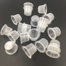 1000 шт/партия белая пластиковая 10 мм* 8 мм чернильная чашка микропигмент для Перманентный макияж