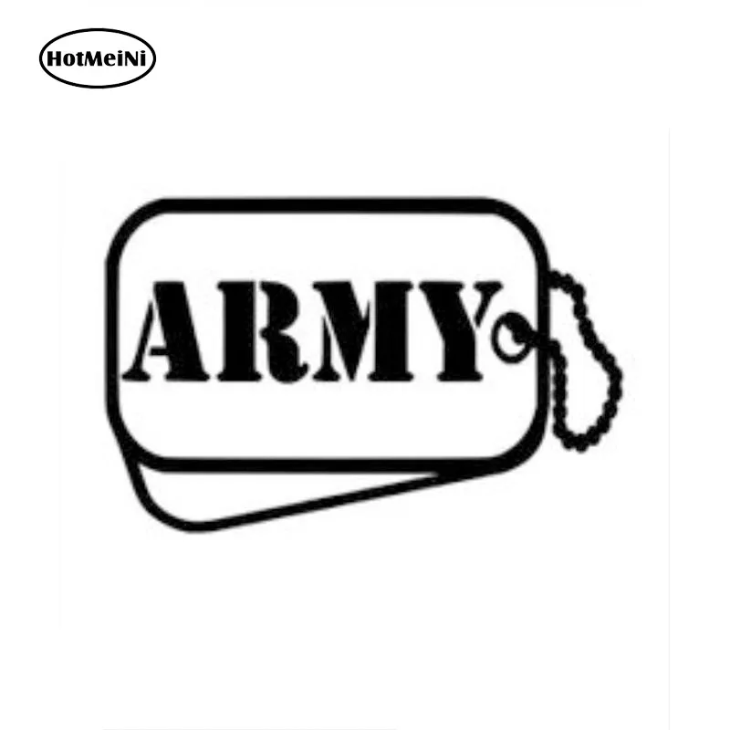 13 X 8.3CM ARMY Tag Vinyl Decal Car Sticker Motorcycle Truck Bumper Auto SUV Door Car-styling Black/Silver c1-05378 |