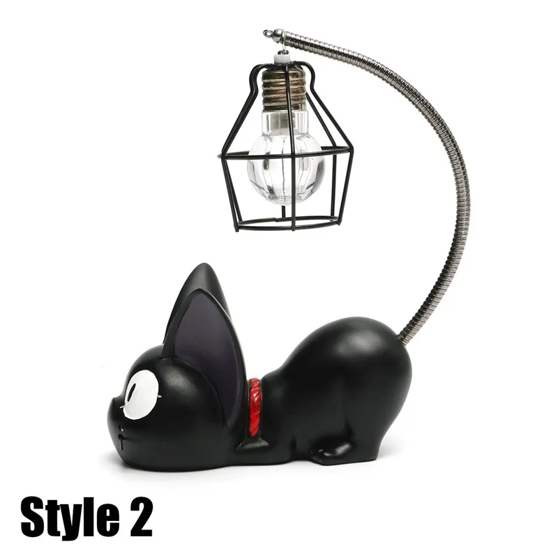Творческий смолы кошка Ночной светильник Настольная лампа украшение дома на день рождения, рождественский подарок для детей и взрослых - Испускаемый цвет: Style 2