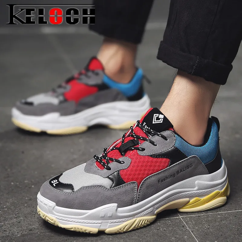 Keloch European style Autumn Winter Breathable Women Running Shoes Men Platform Sneakers Outdoor