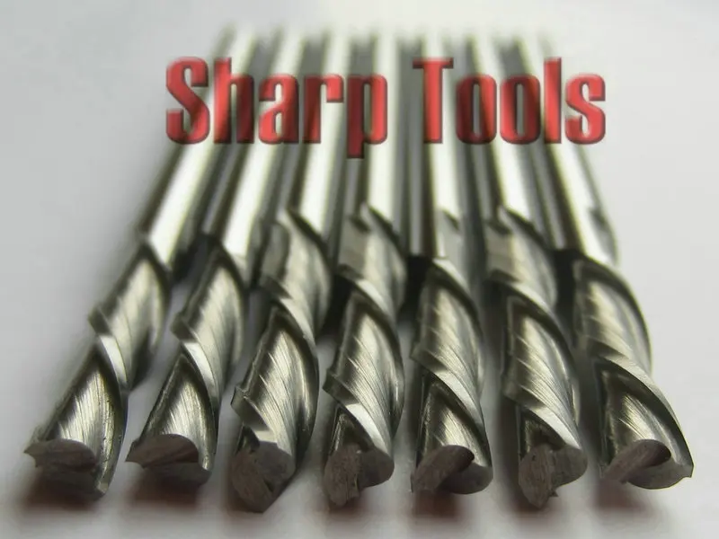 2 flute cnc cutting bits down cutter left hand carbide endmill router tool