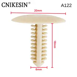 CNIKESIN 1 шт. A122 6 мм отверстие Универсальный Тип нейлон автомобиль застежка авто багажник на крыше изолятор фиксатор мебель Заклепки клипы