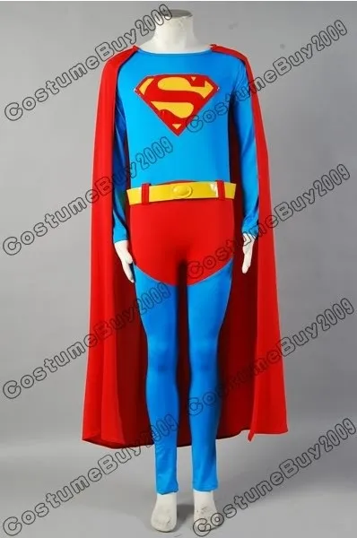Hot Sale Superman Christopher Reeve Jumpsuit Costume Cosplay