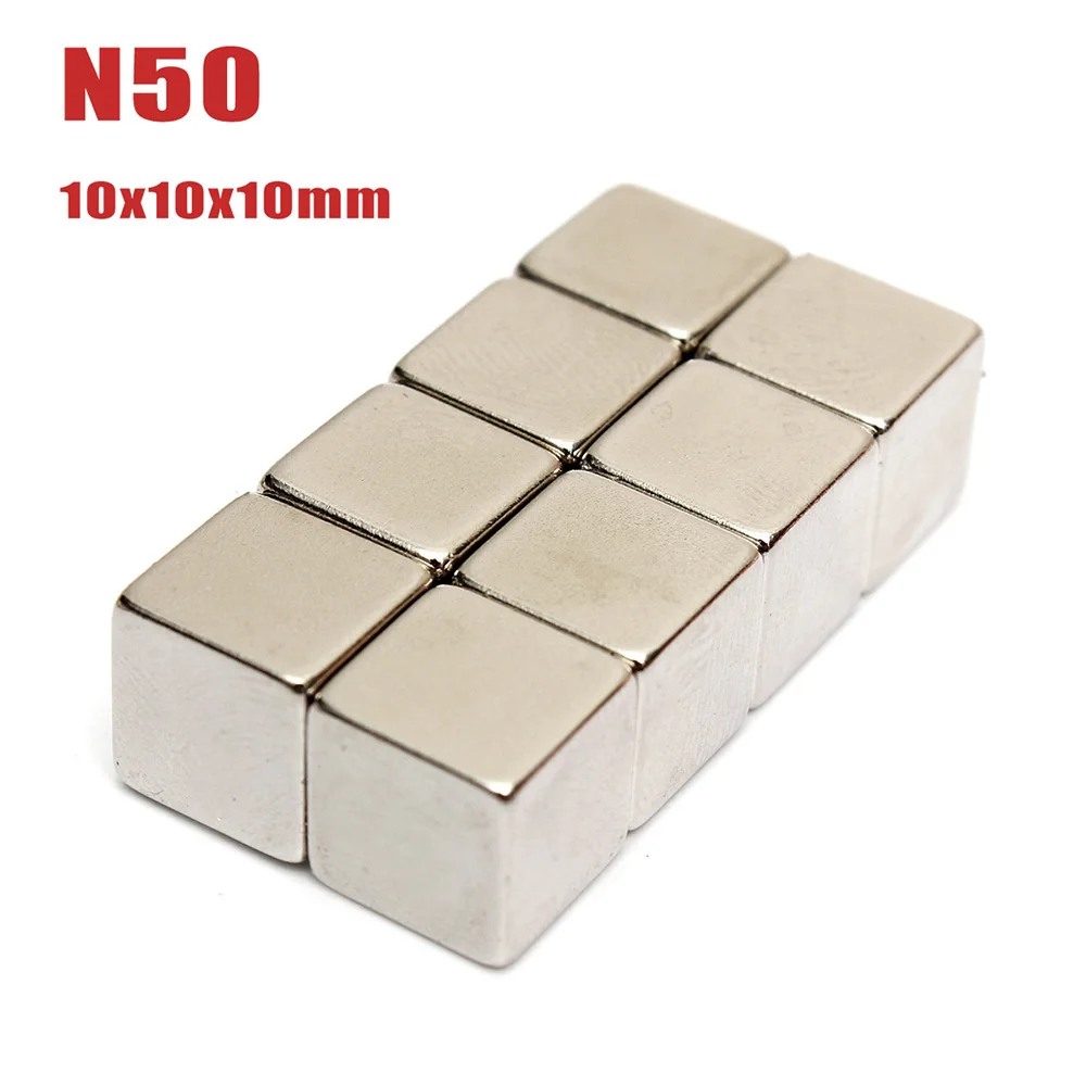 1 шт. 10x10x10 мм N50 Редкоземельные неодимовые сильные магниты для DIY проектов