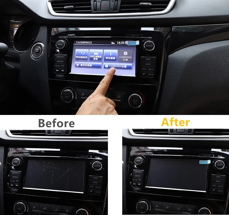 Аксессуары для Nissan Qashqai J11 X trail T32 2015 2016 2017 2018 автомобильный экран GPS навигации