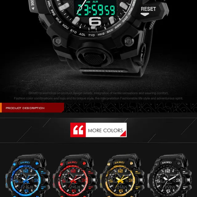 SKMEI Top Marka Sport Watch mężczyźni Military Digital zegarki 5Bar wodoodporne Dual Display zegarki na rękę Relogio męski 1155 tanie i dobre opinie Quartz Wristwatches Klamra Okrągłe Chronograph Stop Watch Week Display Swim Alarm Complete Calendar LED display Shock Resistant Multiple Time Zone Water Resistant Back Light SKMEI Top Marka Sport Watch mężczyźni Military Digital zegarki 5Bar wodoodporne Dual Display zegarki na rękę Relogio męski 1155 tanie i dobre opinie Quartz Wristwatches Klamra Okrągłe Chronograph Stop Watch Week Display Swim Alarm Complete Calendar LED display Shock Resistant Multiple Time Zone Water Resistant Back Light