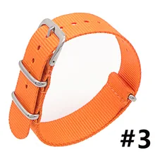 16mm New Nylon Stripes Watch Strap Bands Wristwatch Buckle Watchband Female