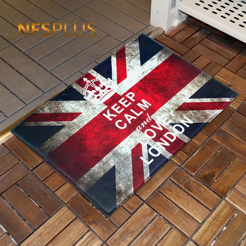 Vintage Flag Anti Slip Floor Carpet British Flag Uk Union Jack