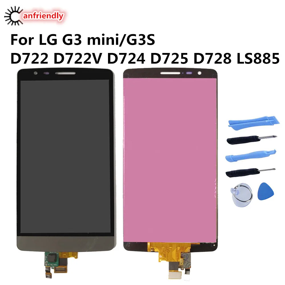 

For LG Optimus G3 Mini G3S LCD Display+Touch Screen Digitizer Assembly For LG G3mini G3S D722 D722V D724 D725 D728 LS885 lcds