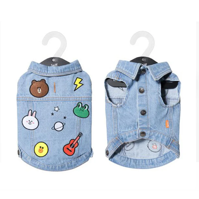 

Denim Dog Clothes Cowboy Pet Clothing For Dogs Shirts Winter Dog Costume Puppy Cat Clothes For Small Medium Dogs Pets Clothing