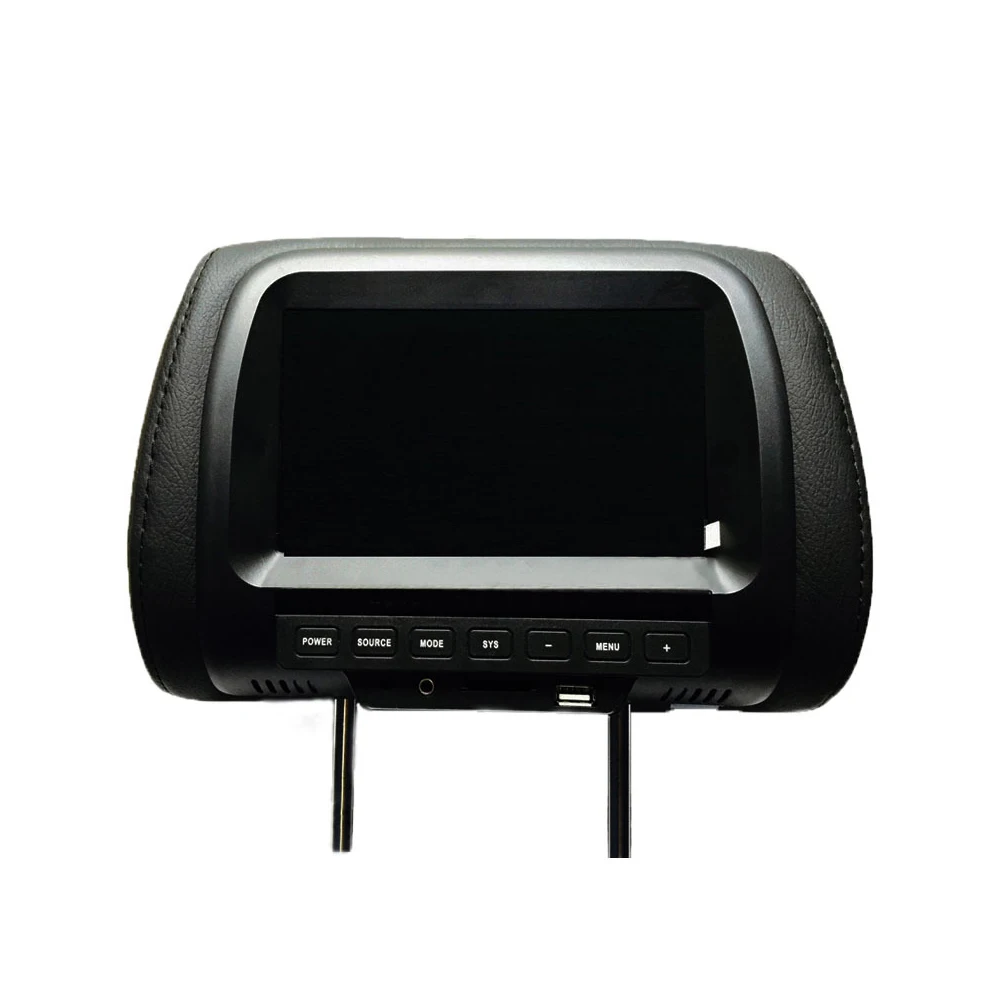 7 дюймов ЖК-дисплей прочный Встроенные динамики сенсорная кнопка подголовник Экран автомобильный монитор Цифровой Дисплей Универсальный заднем сиденье практичный