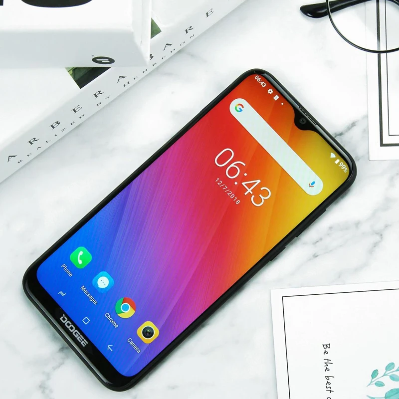 DOOGEE Y8 Android 9.0 FDD LTE 6.1inch 19:9 Waterdrop LTPS Screen Smartphone MTK6739 3GB RAM 16GB ROM 3400mAh Dual SIM 8.0MP