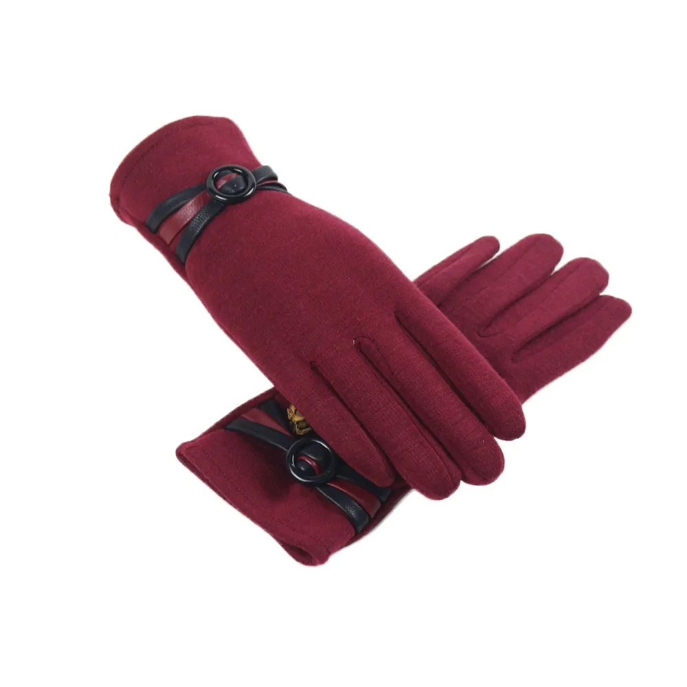 Guantes invierno mujer, женские теплые перчатки, мягкие, на запястье, толстые, варежки, полный палец, новинка, перчатки для экрана, удобные, mitaines femme