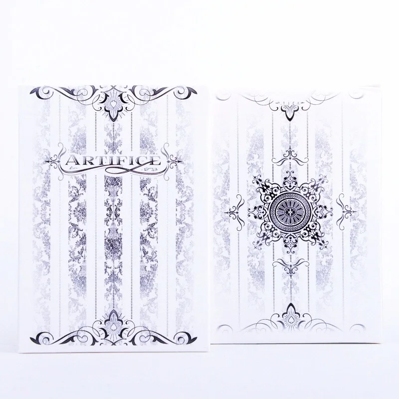 

1pcs Artifice Tundra Ellusionist Deck White Magic Cards Playing Card Poker Close Up Stage Magic Tricks for Professional Magician
