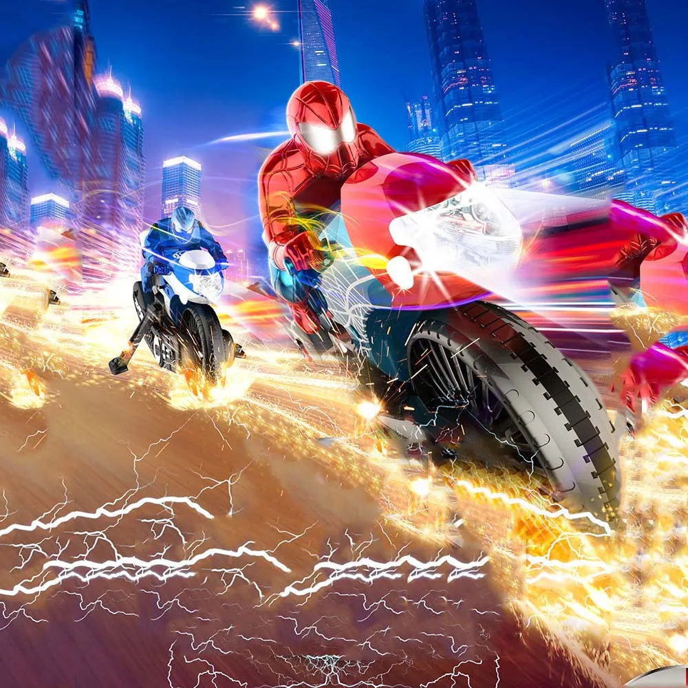 

2.4G 3CH 1/20 scale mini motorcycle with remote control Charging drift stunt racing car For Boys Kids Gift