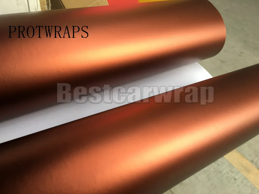 ICE BROWN MATTE CHROME SATIN VINYL CAR WRAP FILM KMPF 3M HEXIS COATING  (1)