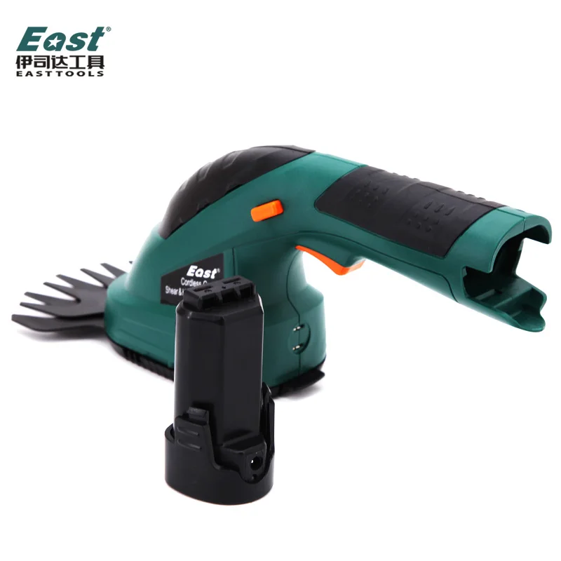 EAST ET1502C Li-Ion Rechargeable Hedge Trimmer Power Tools 7.2V Combo Lawn Mower Grass Cutter Cordless Garden Tools