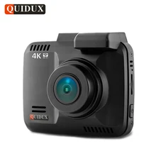 Quidux 4 К Разрешение Super HD Видеорегистраторы для автомобилей 2160 P видео Регистраторы Новатэк 96660 GPS Logger видеокамера 1080 P dashcam Камера ночное видение