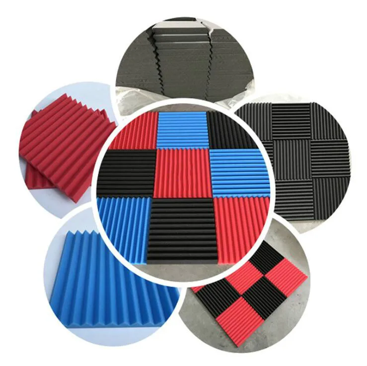 

3 x 3x 2.5cm Soundproofing Foam Acoustic Foam Sound Treatment Studio Room Absorption Wedge Tiles Polyurethane foam