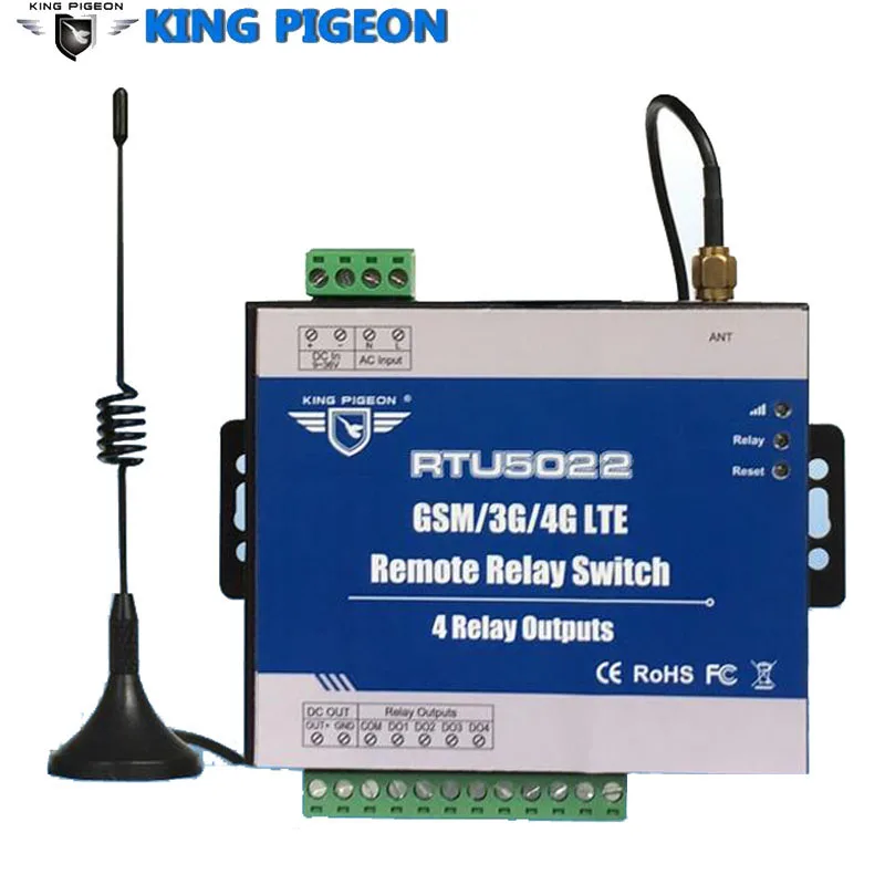 

Industrial Class GSM/3G/4G SMS Remote Relay Switches Inbuilt TCP/IP Protocol Suitable For IOT Devices 8 Relay Outputs RTU5022