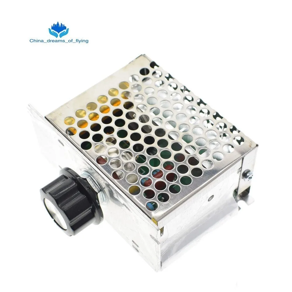 

Professional Voltage Regulators 4000W 220V High Power SCR Speed Controller Electronic Voltage Regulator Governor Thermostat BS