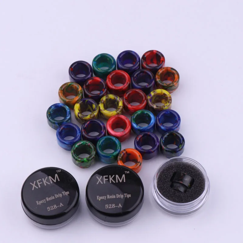 XFKM 810 эпоксидная смола дрип тип для Кеннеди 24 RDA жлоб 528 Battle Cap Mad Dog Vape электронная