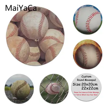

MaiYaCa Your Own Mats Baseball Laptop Gaming Mice Mousepad Round Mouse Pad PC Computer Mat