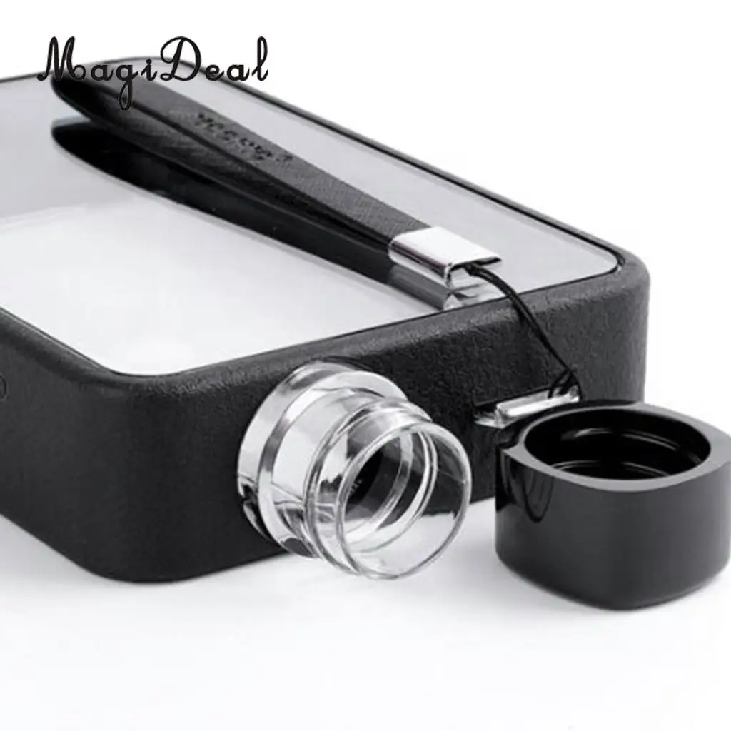 MagiDeal Clear Book Portable Paper Pad Water Bottle Flat Drinks Kettle 5 Colors to Choose
