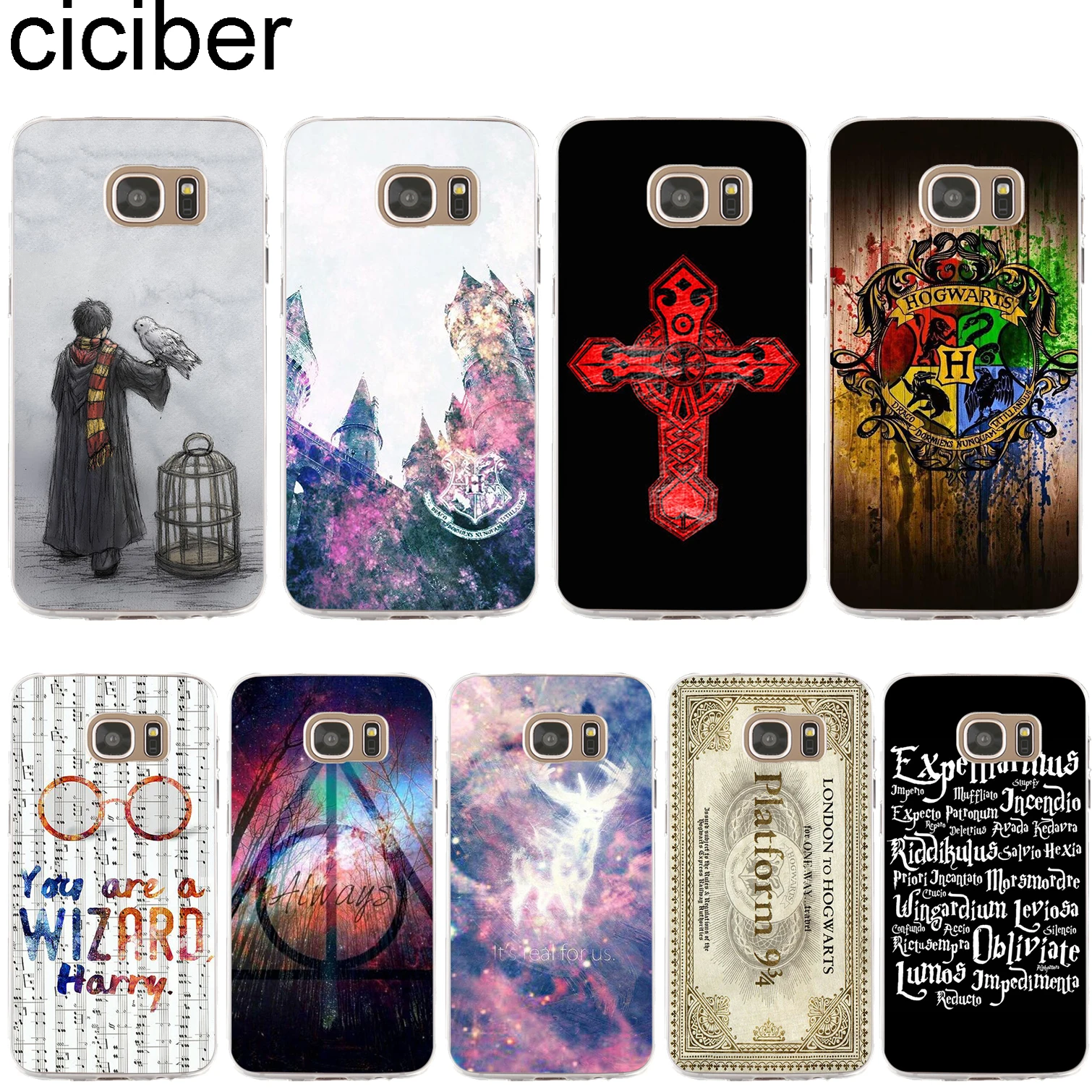 

ciciber for Samsung Galaxy S 9 8 7 6 5 Edge Plus Soft Silicone TPU Phone Cases Back Cover Clear for Galaxy Note 9 8 5 4 3 Coque