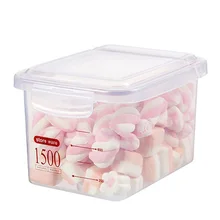 Пластиковые прозрачные ящики для хранения сухих товаров, контейнер, современный домашний кухонный холодильник, зерно, свежесть, герметичные ящики для хранения