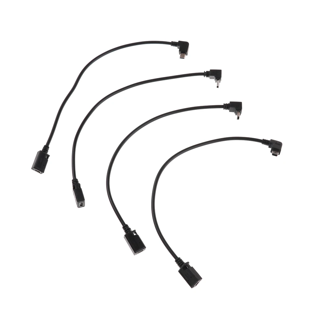 

1PC 27cm Micro USB 5 Pin Male Cable Cord Adapter Connector Converter Right Angle USB 2.0 Male to 90 Degree Left Angle