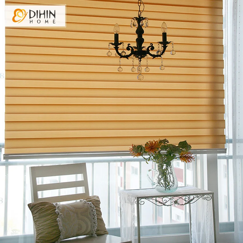 DIHIN HOME Новое поступление плотные двухслойные жалюзи с рольставнями зебрами