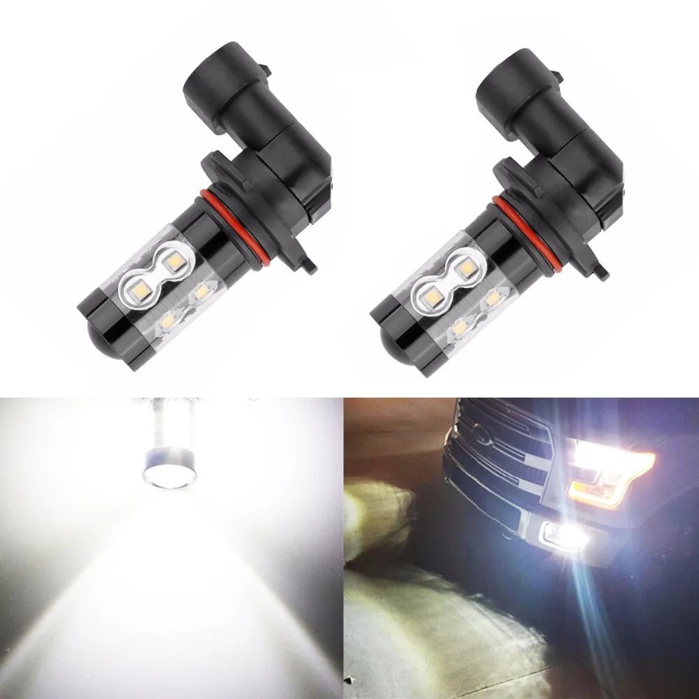 

2pcs/set Running Fog Lights Bulbs 50W H10 9145 High Power LED Chips 6000K Super White Daytime