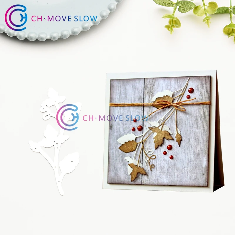 

CH Leaves Stencil Metal Cutting Dies For Scrapbooking Practice Hands-on DIY Album Decor Card Craft Dies Wedding Decor